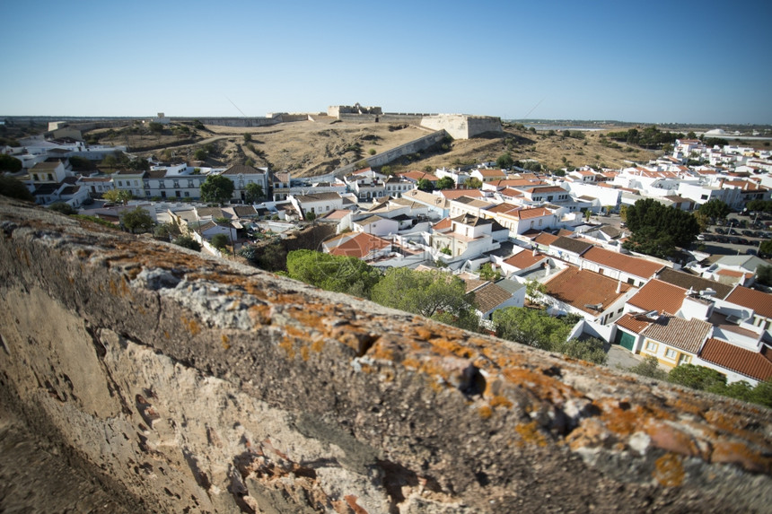 圣塞巴斯蒂奥城堡位于欧洲葡萄牙南部东阿尔加夫的卡斯特罗马里姆镇欧洲葡萄牙阿尔加夫卡斯特罗马里姆福特圣塞巴斯蒂奥图片