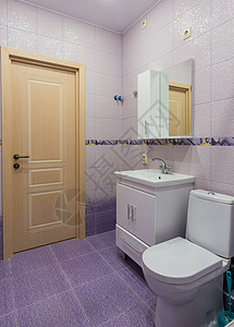 厕所内部镜子小瓷砖高清图片