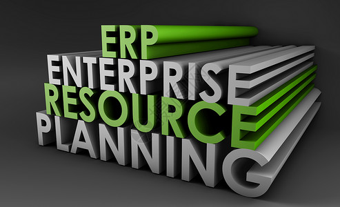 企业资源规划ERP三维概念艺术企业资源计划ERP图片