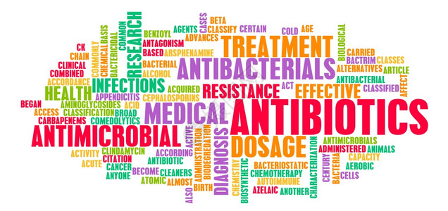 滥用抗生素作为一种概念的抗生素或微物药丸插画