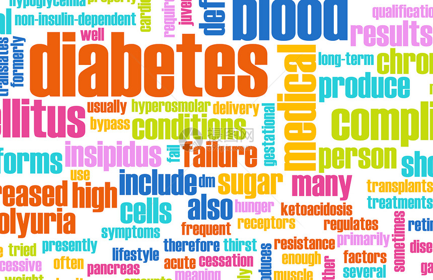 糖尿病作为一种医疗疾病状况的概念图片