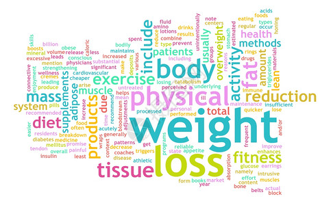 健康生活方式的体重丧失概念图片