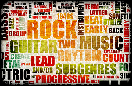 摇滚音乐会活动海报委员作为背景图片