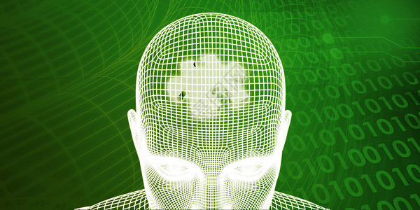 人类思想和记忆概念的大脑处理器数字出版图片