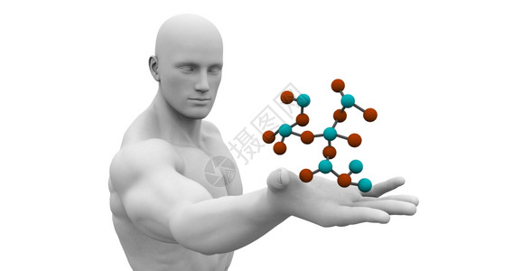 具有科学家掌握分子的医学科技术图片