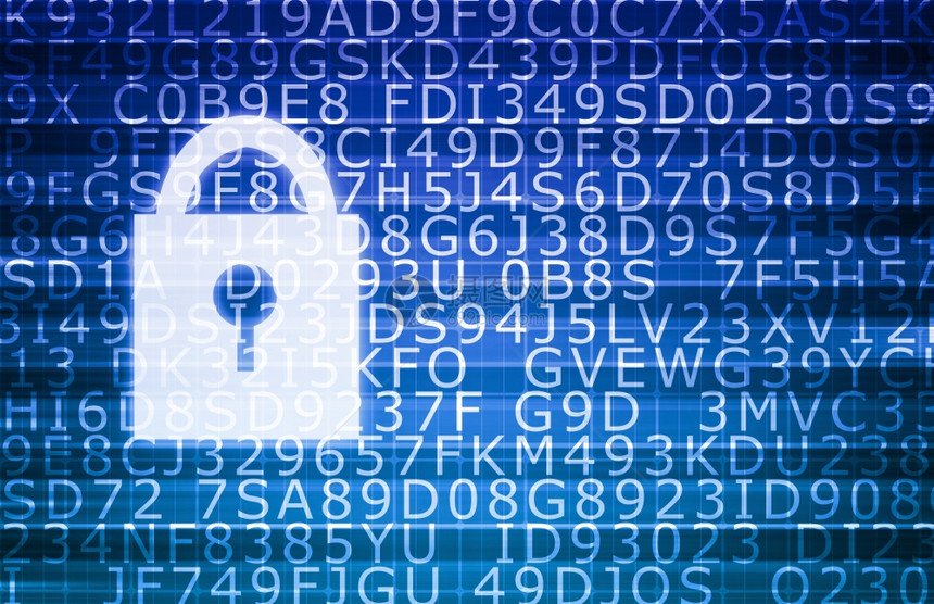 安全技术在线和数字隐私加密图片