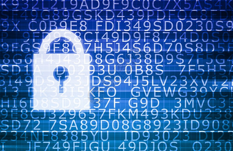 安全技术在线和数字隐私加密图片
