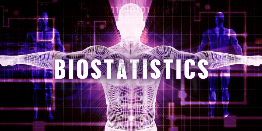 生物统计作为数字技术医学概念艺图片