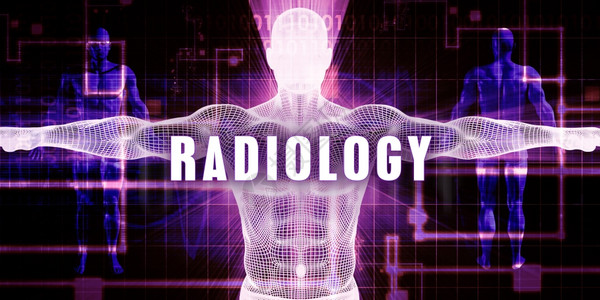放射作为数字技术医学概念艺图片