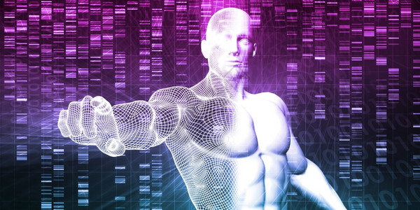 DNA化学技术和基因组等同概念医学研究背景图片
