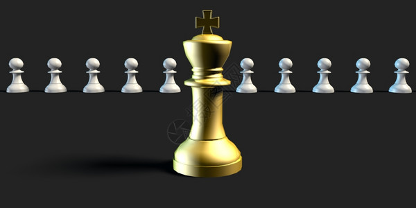 完美候选人商业象棋概念艺术背景图片