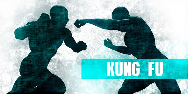 Kungfu战斗艺术自保卫训练概念图片