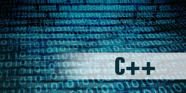 C发展语言作为一种编码概念背景图片
