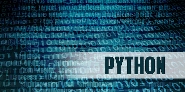 Python发展语言作为一种编码概念背景图片