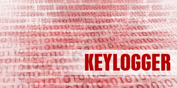 红色二进制危险背景的Keylogger警告Keylogger警告图片