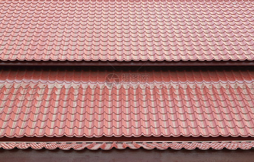 现代瓷砖屋顶层纹理图片