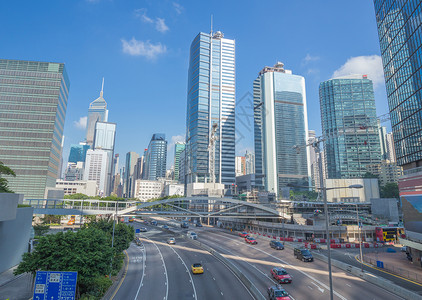 香港市日间街头交通图片