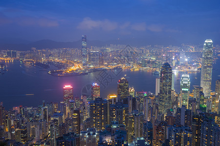 香港夜市峰的风景图片