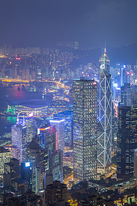 香港夜市峰的风景图片