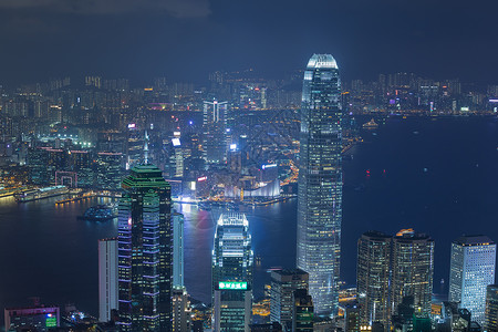 香港夜市峰的风景图片