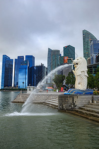 新加坡市Merlion公园图片