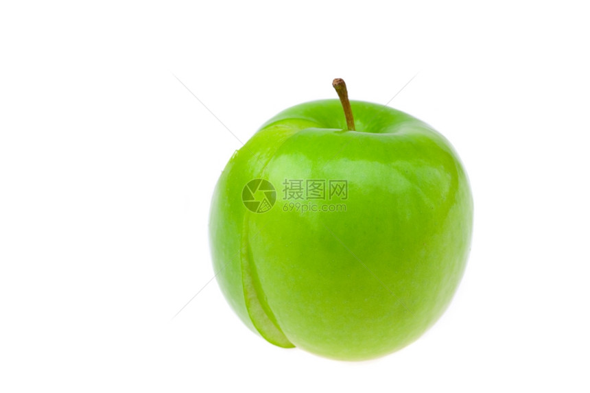 白上孤立的苹果图片