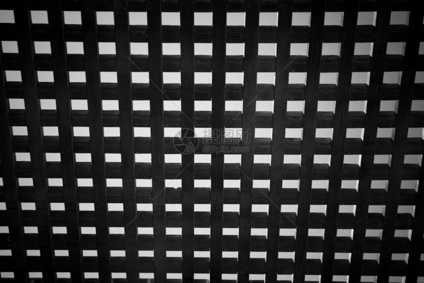 木质方格抽象黑白图片