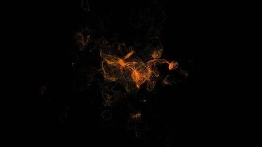 小橙子粒散布在黑底小橙子粒散布在黑底背景图片