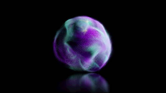 具有魔法球的抽象背景具有魔法球的抽象背景3D图片