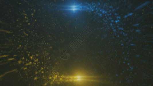 开亮的内地闪光镜头照明粒子旋转的第3D条背景图片