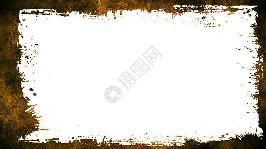 Grunge纹理和框架白背景的圆形框架图片