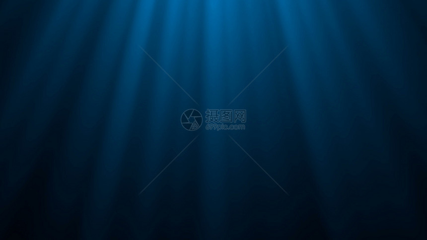 从水下传来海洋波动画光线照穿图片
