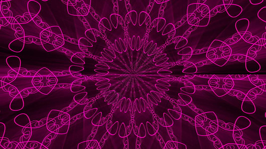 紫色抽象背景万花筒3D投影图片