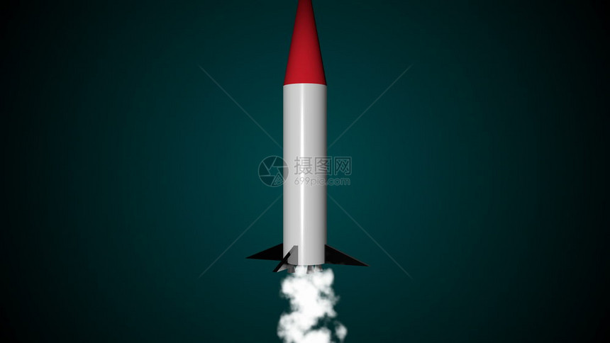 火箭发射的抽象背景火箭发射的抽象背景三维渲染图片