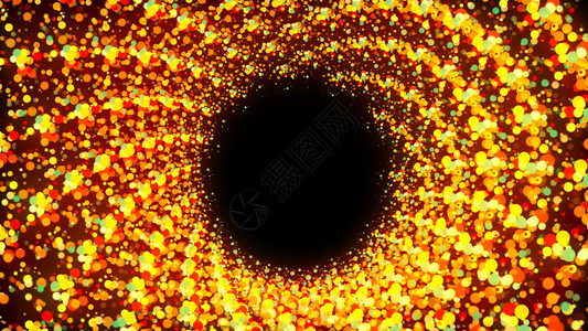 抽象粒子螺旋隧道数字图解3D背景图片