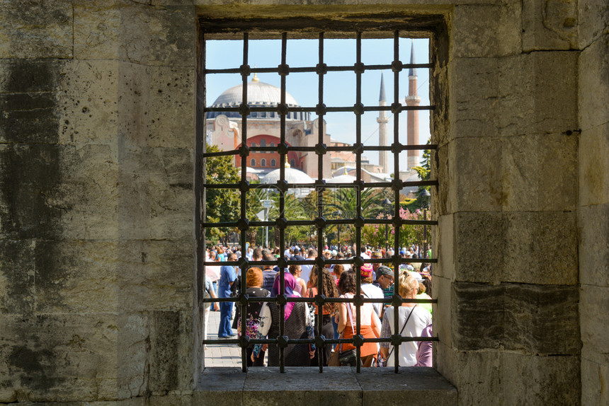 伊斯坦布尔奥曼时代的旧窗口建筑图片