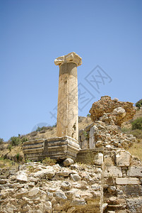 土耳其古代城市以菲苏斯的废墟图片