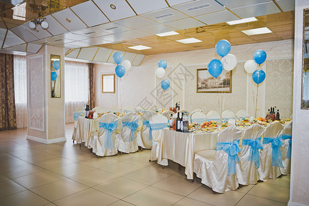 用蓝色装饰的婚礼宴会厅婚礼宴会厅的内部737婚礼宴会厅的内部737图片