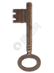 旧密钥在白色背景上被孤立旧密钥图片