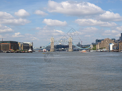 伦敦塔桥泰晤士河联合王国伦敦高动态范围图片