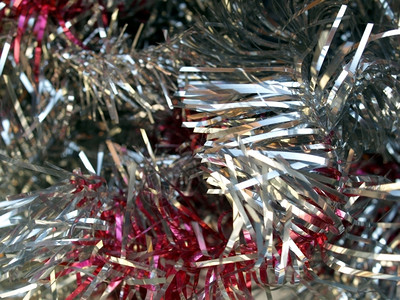 圣诞小锡罐树作为背景背景图片