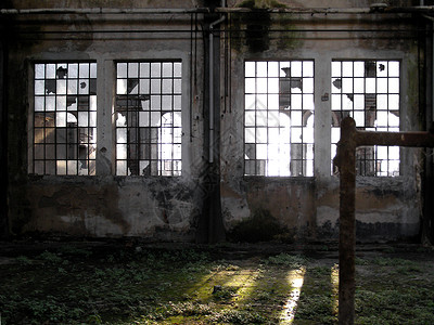 废弃工厂旧的业废墟图片