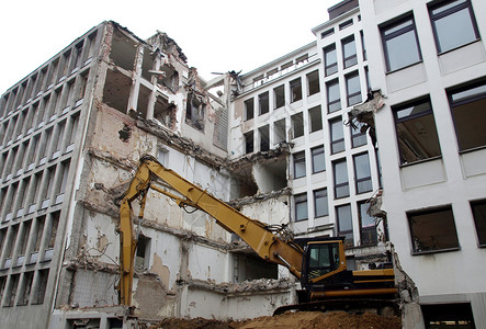 战争废墟素材Blast照片爆炸和拆除后的房屋碎片背景