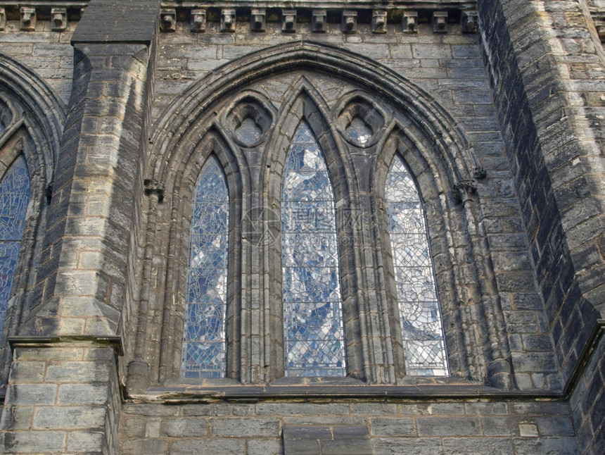 格拉斯哥圣肯特登或门戈的格拉斯哥圣肯特登或门戈的格拉斯哥大教堂图片