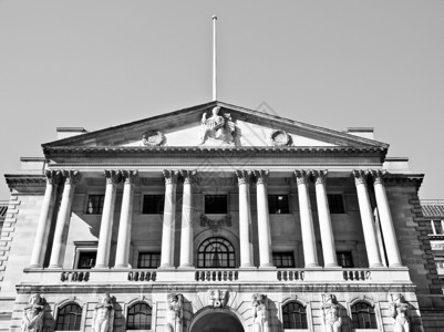 联合王国伦敦英格兰银行历史建筑古典的高清图片素材