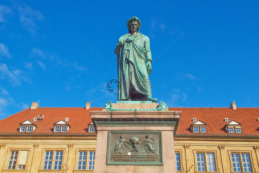 德国斯图加特诗人席勒纪念碑图片
