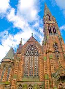 苏格兰圣科伦巴高地教堂联合王国格拉斯哥图片