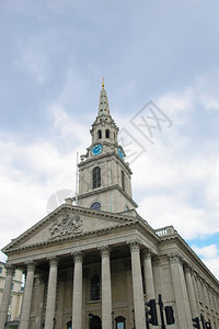 联合王国伦敦Trafalgar广场Fields的圣马丁教堂图片