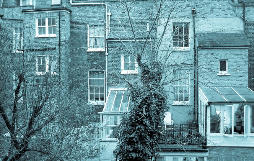 伦敦传统的英语住宅酷的ciano型图片