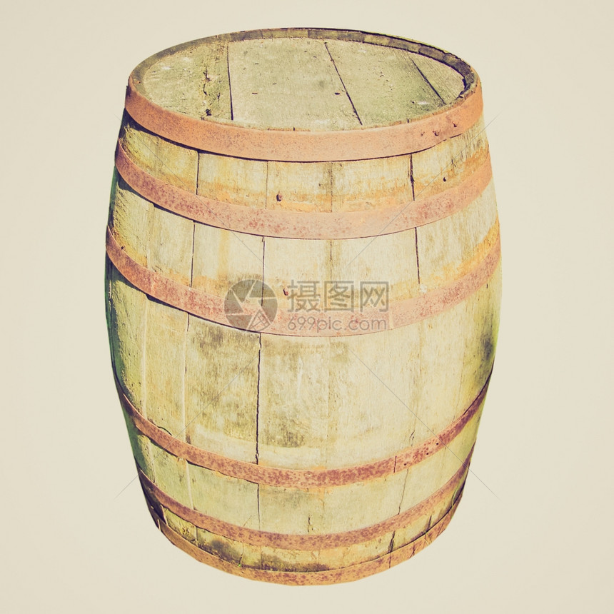 旧古老的木桶威士忌啤酒或葡萄图片